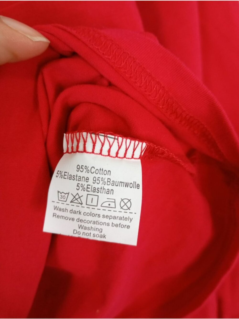 NWT Grace Karin Womens Red Long-Sleeve Square Neck Blouse Size M - Picture 8 of 11